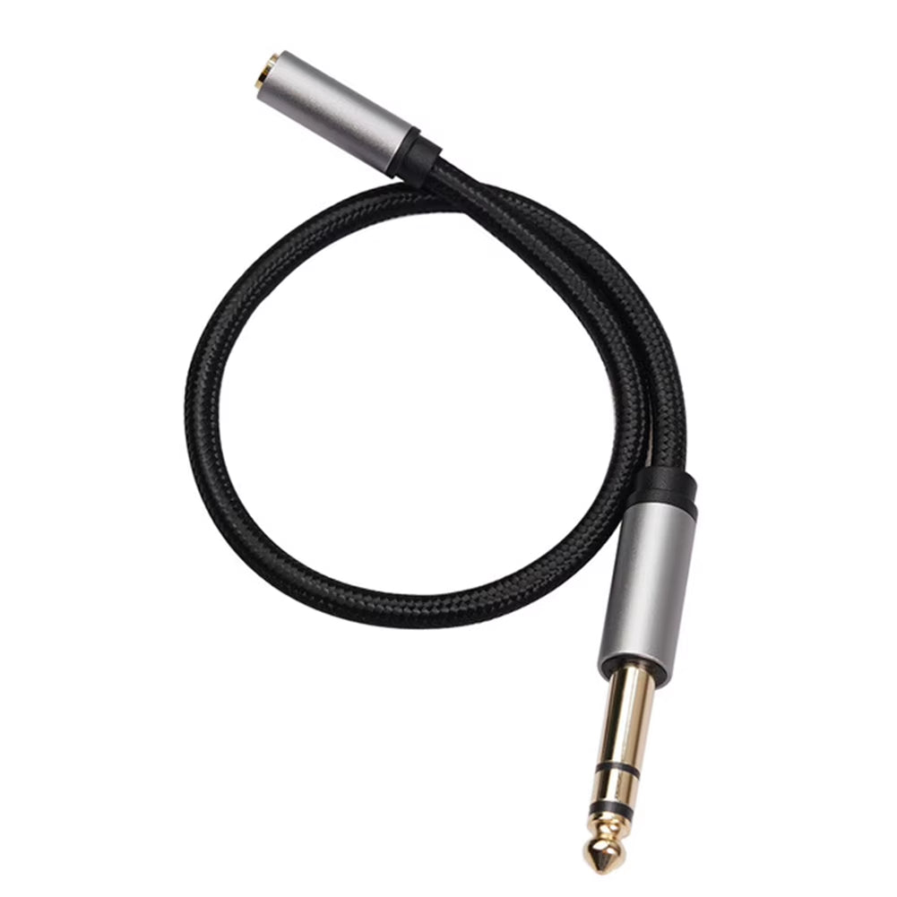 6.35Mm to 3.5Mm Audio Cable 1/4 Male to 1/8 Female Headphone Stereo Adapter Cord for Amplifiers Guitar Keyboard Piano Parts